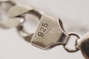 Ezüst karlánc, Ag., nettó: 27,1gr., jelzett, 21cm / Silver bracelet, Ag, net. 27,1gr, marked, 21cm