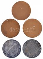 1975. "HUNGEXPO / Őszi Budapesti Nemzetközi Vásár" fém részvételi emlékérem (2x) (70mm) + ...