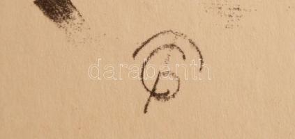 Molnár C. Pál (1894-1981): Ébredés, ofszet-karton, 30×21 cm