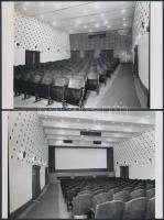 1973 Budapest, a KULTÚRA mozi kívül-belül, 6 db korabeli 6x7-es professzionális negatívról készült m...