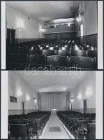 1973 Budapest, a TÜNDÉR mozi kívül-belül, 4 db korabeli 6x7-es professzionális negatívról készült mo...