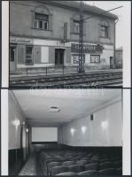 1973 Budapest, a SZIGETHY mozi kívül-belül, 6 db korabeli 6x7-es professzionális negatívról készült ...