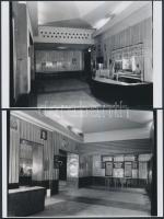 1973 Budapest, a MÁJUS 1. mozi kívül-belül, 5 db korabeli 6x7-es professzionális negatívról készült ...