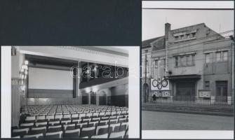 1973 Budapest, a KÖLCSEY mozi kívül-belül, 6 db korabeli 6x7-es professzionális negatívról készült modern nagyítás 10x15 cm-es fotópapírra