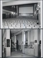 1973 Budapest, a KÖLCSEY mozi kívül-belül, 6 db korabeli 6x7-es professzionális negatívról készült m...