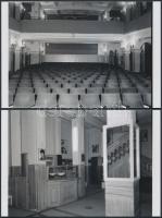 1973 Budapest, a KÖLCSEY mozi kívül-belül, 6 db korabeli 6x7-es professzionális negatívról készült m...