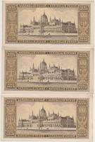 1946. 100.000.000P (3x) sorszámkövetők T:I-