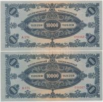 1946. 10.000MP (2x) sorszámkövetők T:I,I-