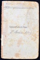 Dr. Bódosi Mihály (1909-2005) olimpikon, országos bajnok magasugró, sebész főorvos katonai könyve, igazolványi lapja.