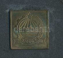 ~1970. "Vízügy" 6db kis- és közepes méretű plakett, mind kartonhoz ragasztva T:2