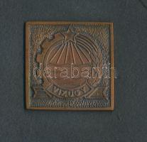 ~1970. "Vízügy" 6db kis- és közepes méretű plakett, mind kartonhoz ragasztva T:2