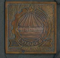 ~1970. "Vízügy" 6db kis- és közepes méretű plakett, mind kartonhoz ragasztva T:2