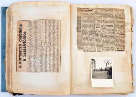 cca 1940 A kor erdéllyel ill., Horthy Miklóssal kapcsolatos myomtatványai, újságkivágásai füzetbe ra...