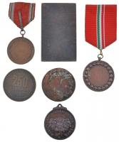 6db vegyes plakett, emlékérem, díjérem, közte DN "Budapest Grand Prix" Br plakett (76x45mm...