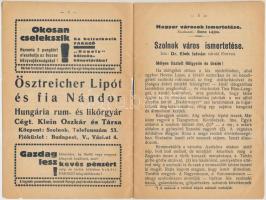 1931 dr. Elek István: Szolnok város ismertetése, pp.:23, 17x11cm