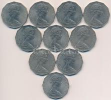 Ausztrália 1977. 50c "Ezüst jubileum" (10x) T:1-,2
Australia 1977. 50 Cents "Silver ...