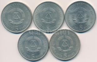 NDK 1972. 5M "Meißen" (5x) T:2
GDR 1972. 5 Mark "Meißen" (5x) C:XF