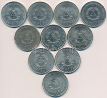 NDK 1972A 10M "Buchenwald" (10x) T:2
GDR 1972A 10 Mark "Buchenwald" (10x) C:XF