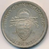1938. 5P Ag "Szent István" T:2
Adamo P8.1