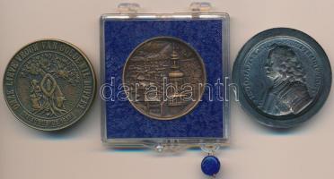 Vegyes: 1977. "Sopron" Br emlékérem plombált "ÁPV" plasztiktokban (31mm)  + DN &...