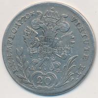 Ausztria 1770F A-S 20Kr Ag "II. József" Hall T:2-,3 
Austria 1770F A-S 20 Kreuzer Ag &quo...