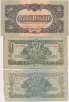 1944. 1P-100P (10x) "A Vörös Hadsereg Parancsnoksága" T:vegyes