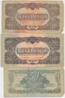 1944. 1P-100P (10x) "A Vörös Hadsereg Parancsnoksága" T:vegyes