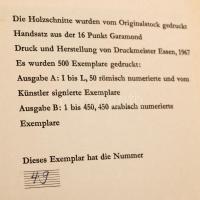 Klagelied. Originalholzschnitte von Johannes Lebek nach einem Text von Arthur Keleti. Nachdichtung v...