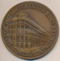 Garamkeszi János (1936-) DN "Állami Fejlesztési Bank - 30 éves törzsgárdatagságért" egyoldalas Br érem (70,5mm) T:1-