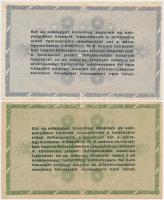 1946. 10db-os vegyes magyar adópengő bankjegy tétel, közte fordított címeres, sorozat- és sorszám né...