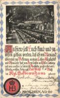München, Hofbrauhaus / beer hall interior, So. Stpl., Emb. (EK)