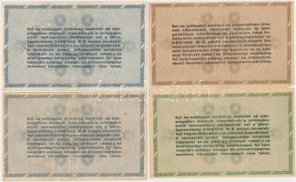 1946. 10db-os vegyes magyar adópengő bankjegy tétel, közte fordított címeres, sorozat- és sorszám né...