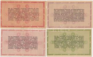 1946. 10db-os vegyes magyar adópengő bankjegy tétel, közte fordított címeres, sorozat- és sorszám né...