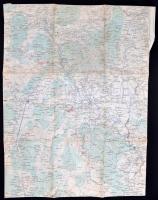 cca 1910-20 Vegyes katonai térképek, 4db, (Prizren, Scutari, Ljubljana, Skoplje), különböző méretben és vegyes állapotban
