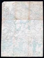 cca 1910-20 Vegyes katonai térképek, 4db, (Prizren, Scutari, Ljubljana, Skoplje), különböző méretben...