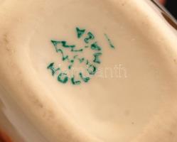 Hollóházi porcelán kulacs, matricás, hibátlan, jelzett, m: 12 cm