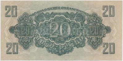 1944. 1P (2x) + 2P + 5P + 20P "A Vörös Hadsereg Parancsnoksága" közte vágáshibás T:I-,II,I...