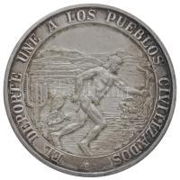 Mexikó 1968. "XIX. nyári olimpiai játékok" Ag emlékérem (49,95g/0.999/45mm) T:2 patina Mexico 1968. "Games of the XIX Olympiad" Ag commemorative medallion "MEXICO 1968 PAZ CULTURA Y ARTE / EL DEPORTE UNE A LOS PUEBLOS CIVILIZADOS / MEXICO SEDE DE LA XIX OLIMPIADA" (49,95g/0.999/45mm) C:XF patina