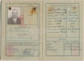 1930 Deutsches Reich Reisepass, Német birodalmi útlevél, pp.:32, 16x11cm