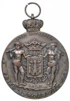 Belgium 1958. "Antwerpeni Kövér Marha Verseny" ezüstözött Br kiállítási emlékérem (53mm) T...