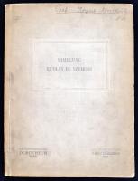 CCV. Kunstauktion 9. bis 17. Dezember 1910. Szemere Miklós gyűjteményének árverési katalógusa Katalog der Sammlung Nicolas de Szemere: Arbeiten in Email, Gold, Silber, Bijours, Ringe, Goldmünzen, Textilien, Perser Teppiche ... ;  Wien, 1910, K.K. Versteigerungsamt. 56 táblányi képmelléklettel. Kiadói papírkötésben, jó állapotban. Érvénytelen könyvtári pecséttekkel.