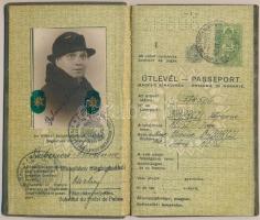 1938 Útlevél, Magyar Királyság, pp.:44, 16x9cm