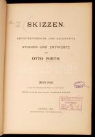 Otto Rieth: Skizzen. Architektonische und decorative Studien und Entwürfe.  2-4. Folge. Leipzig,1896...