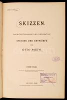 Otto Rieth: Skizzen. Architektonische und decorative Studien und Entwürfe.  2-4. Folge. Leipzig,1896...