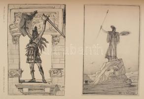 Otto Rieth: Skizzen. Architektonische und decorative Studien und Entwürfe.  2-4. Folge. Leipzig,1896...