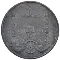 1942. "Magyar Királyi 101. Honvéd Gépkocsizó Tanezred / Karácsony 1942" hadifém emlékérem (40mm) T:2,2- Hungary 1942. "Hungarian Royal 101st Honved Mechanized Training Regiment / Christmas 1942" war metal commemorative medallion (40mm) C:XF,VF