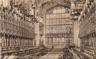 Windsor; Windsor Castle interior, St. Georges Chapel, Choir East, Frith & Co. Ltd. No. 35393