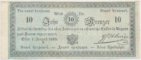 1849. 10kr "Almásy" T:restaurált Hungary 1849. 10 Krajczár "Almásy" C:restored Adamo G101