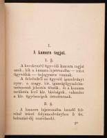 1875 A kecskeméti ügyvédi kamara ügyrendje. Kecskemét, 1875. Tóth László. 53p
