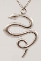 Ezüst nyaklánc medállal, Ag., nettó: 17,1gr., jelzett, 60cm /Silver necklace with pendant, Ag, net. ...